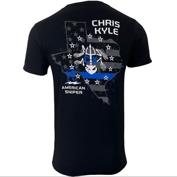 Howitzer Style Men's T-Shirt CHRIS KYLE TEXAS RESPECT Military Grunt MFG - Picture 3 of 9